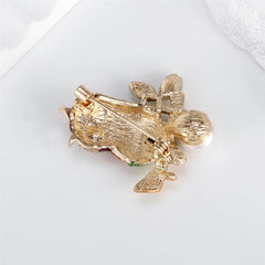 Fashion Glitter Sparking Luxury Rhinestone Birds Owl Brooches for Girls Sweet Pins Jewelry for Women Ladies Accessories Hot Sale