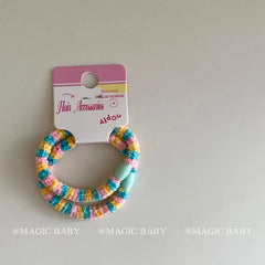 Fashion Simple High Elastic Scrunchies Cute Sweet Trendy Sporty Hair Ties for Baby Girls and Kids Children Hair Accessories