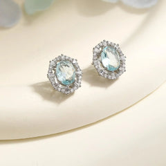 New Design Stud Earrings with Exquisite Sparkling Zirconia Pearl Fishtail Pendant Fashion Luxury Jewelry for Women Customize