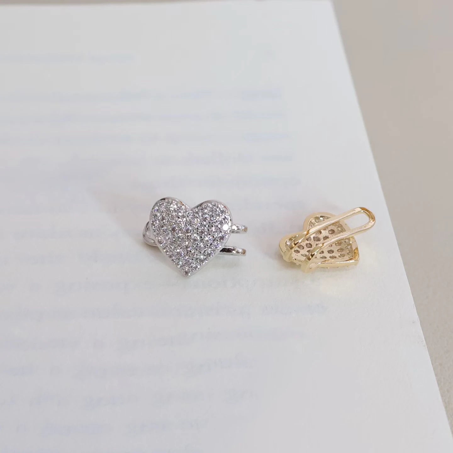 Fashion Sweet Elegant Heart Shaped Simple Clip on Earrings for Girls Trendy Stylish Art Deco Jewelry for Women Lady Accessories