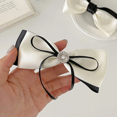 Elegant Graceful Bowknot Ribbon Hair Clips for Girls Princess French Style Barrettes for Women Ladies Hair Accessories in Stock