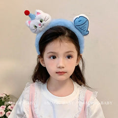 Fashion Cute Animals Cartoon Cat Puppy Head Band for Baby Girls Elegant Kawaii Fish Hair Band for Kids Child Hair Accessories