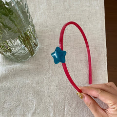 Fashion Solid Color Star Head Band for Baby Girls Sweet Cute Elegant Graceful Hair Band for Kids Hair Accessories in Stock