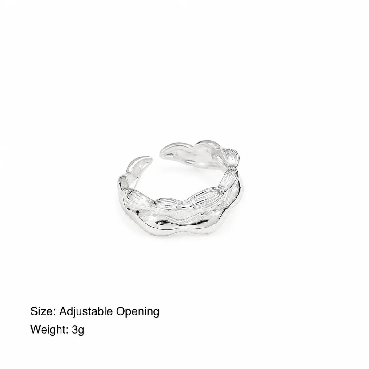 Women Solid Color Simple 18k Gold-plated Copper Silver Rings Wholesale Low MOQ in Stock Fashion Dainty Jewelry for Female Daily