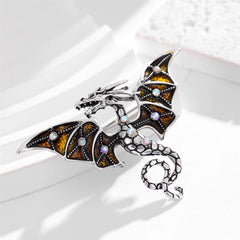 Fashion Dragon Trendy Stylish Brooches for Girls Glamorous Charms Pins Jewelry for Women Ladies Accessories Chinese Supplier