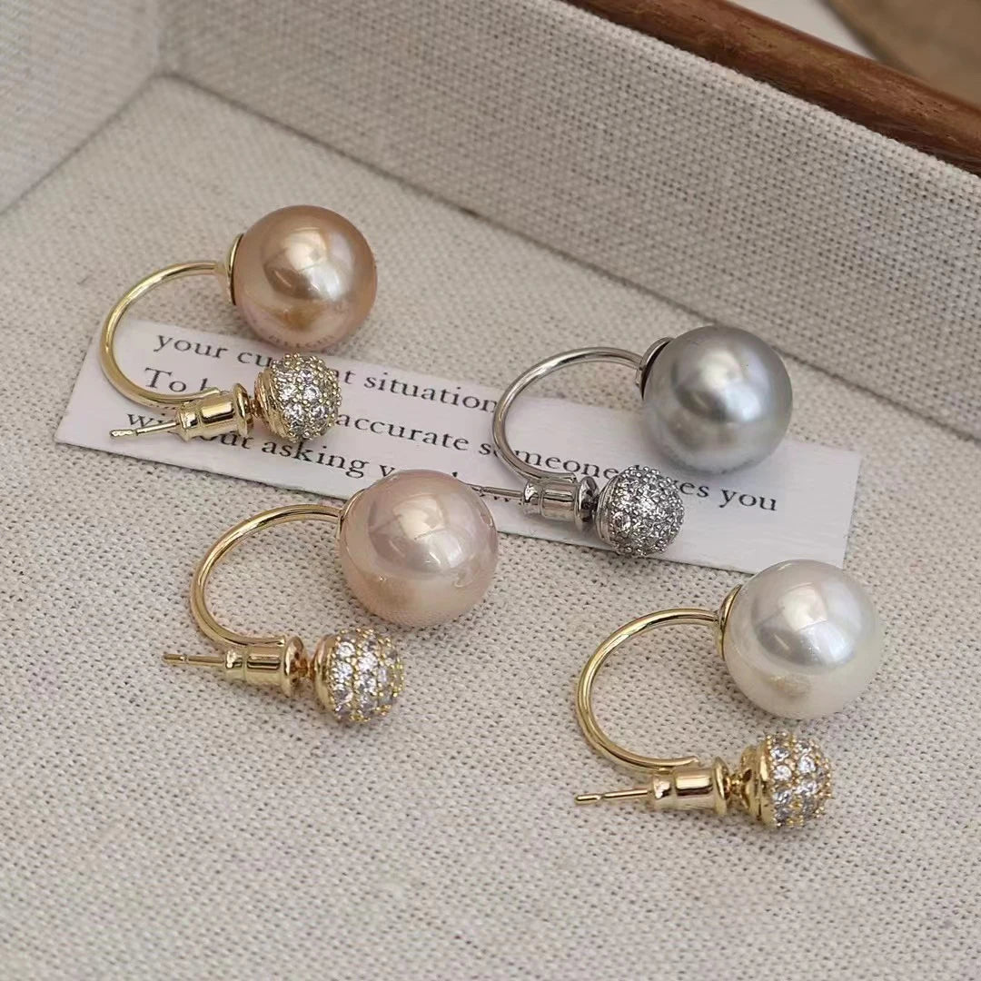 Women Creative Design Imitation Pearl Red Drop Earring Fashion Graceful Luxurious Dainty Wholesale Jewelry Accessories for Daily