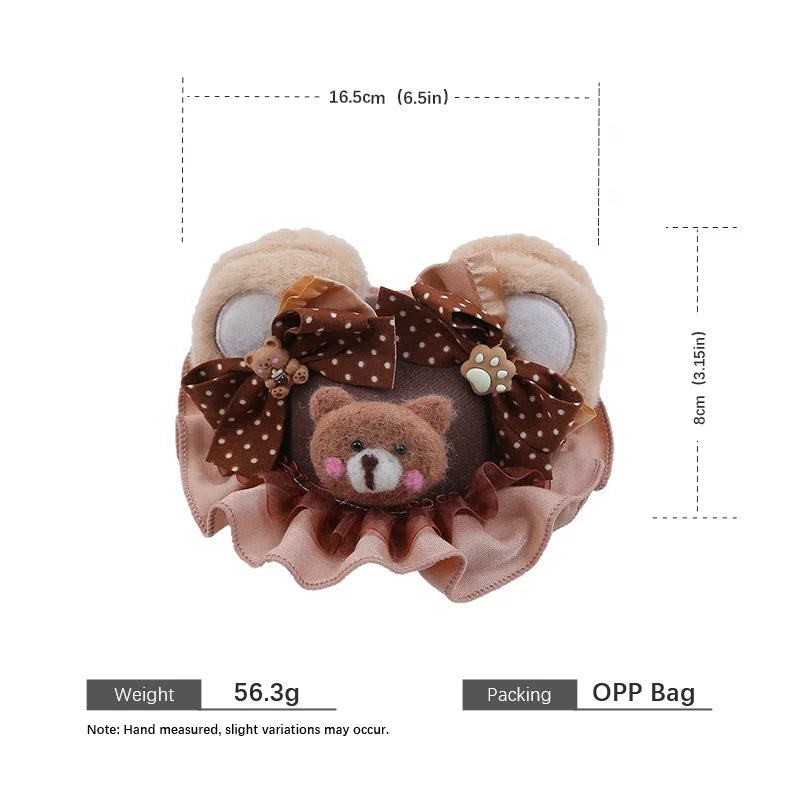 Fashion Animals Bear Polka Dot Hair Clips for Baby Girls Sweet Hat Alligators for Kids Children Hair Accessories in Stock Chic