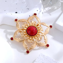 Fashion Simple Flowers Sweet Brooches for Girls Trendy Stylish Graceful Pins Jewelry for Women Ladies Accessories Hot Sale