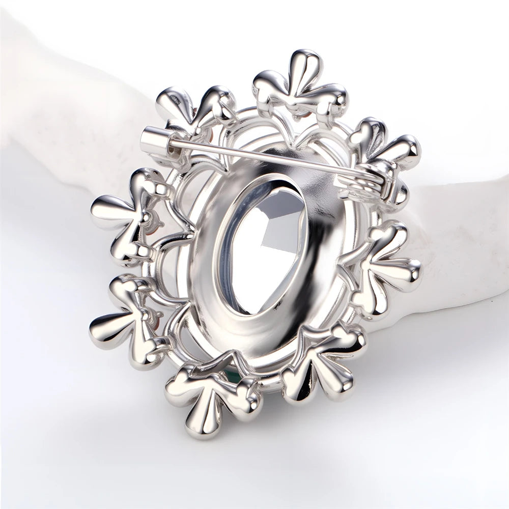 Fashion Luxury Rhinestone Glitter Sparking Brooches for Girls Sweet Vintage Retro Pins Jewelry Accessories Wholesale Hot Sale
