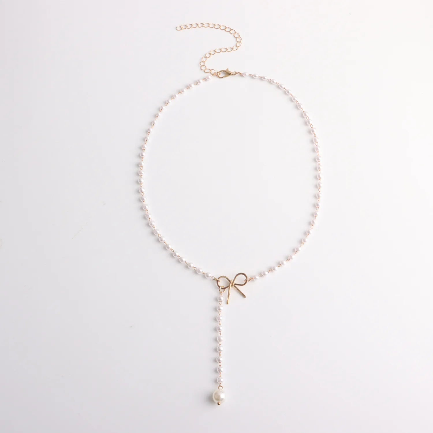 Fashion French Style Imitation Pearl Simple Necklaces for Girls Elegant Trendy Glamorous Jewellry for Women Ladies Accessories