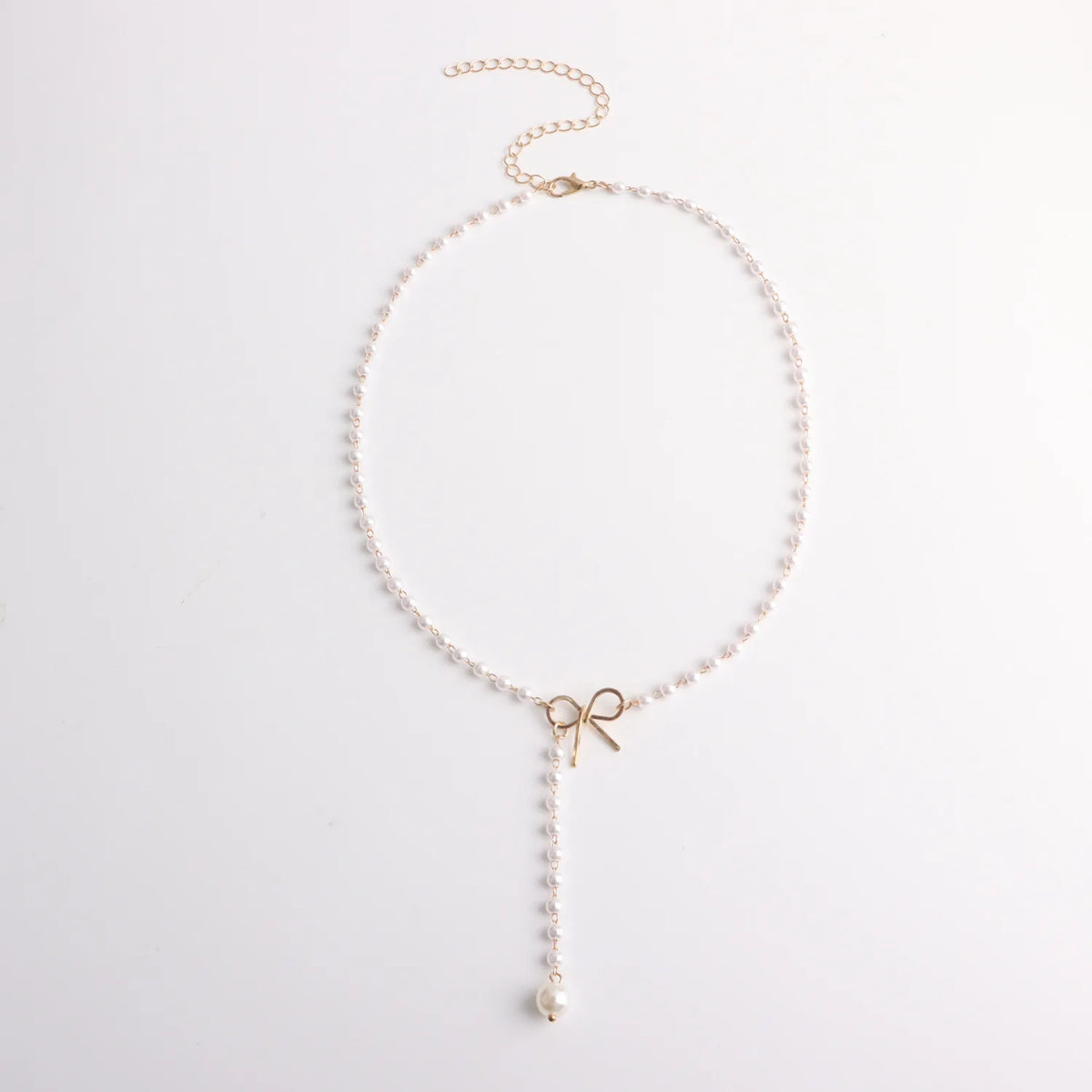 Fashion French Style Imitation Pearl Simple Necklaces for Girls Elegant Trendy Glamorous Jewellry for Women Ladies Accessories