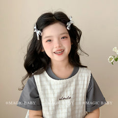 Children Star Bowknot Small Hair Ties Alligator Clips Set Fashion Elegant Beauty in Stooc Scrunchies Hairpins Kids Accessories
