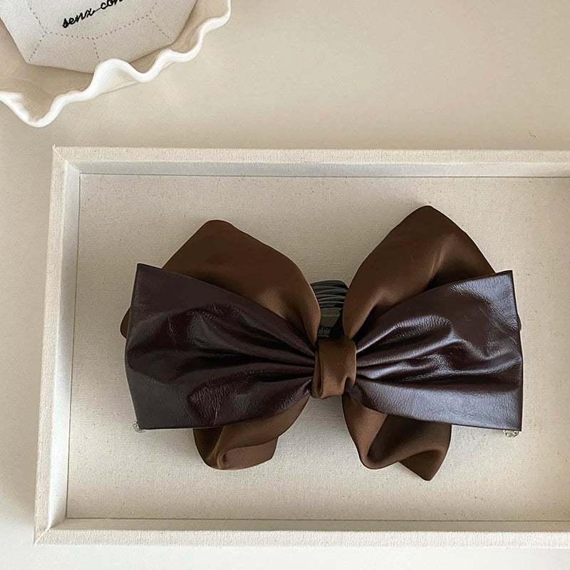 Fashion Elegant French Style Bowknot Hair Claw Clips for Girls Graceful Stylish Hair Accessories in Stock Chinese Supplier