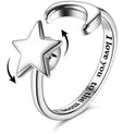The opening is adjustable. / Silver(Star and Moon)