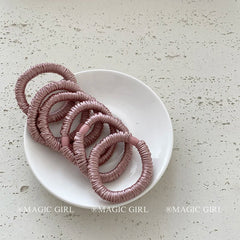 Elegant Minimalistic Solid Color Scrunchies High Elastic Hair Ties for Girls and Women Simple Fashion Hair Accessories