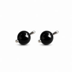 Unisex Black Agate Brown Red Tiger Eye Stone S925 Silver Stud Earring Fashion Dainty Factory Price in Stock Jewelry for Causal
