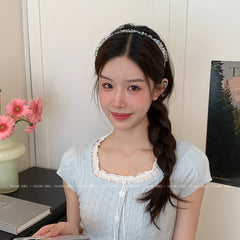 Elegant Princess Style Glitter Headband for Women Lustrous Sparkle Hair Accessories for Girls and Ladies