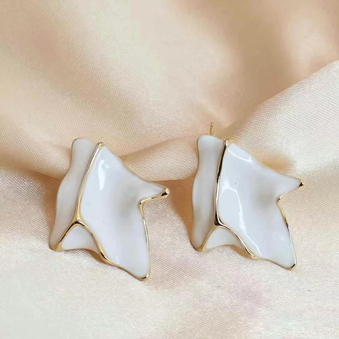 Women Creative Design Irregular Shape Medium Drop Earring Fashion Elegant Luxurious Wholesale Jewelry Accessories for Holiday