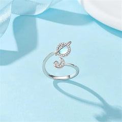 Hot Sale Rotating Planet Rings Unique Elegant Sweet Light Luxury Index Finger Rings for Women Gift Idea Accessories Wholesale