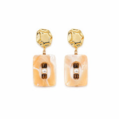 Fashion Abalone Shell Natural Stone Crystal S925 Silver  18K Gold Plated Jewelry Sets for Girls Earrings Necklaces for Women