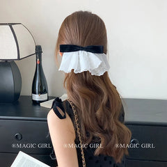 Classic Bowknot Sweet French Style Hair Clips for Girls Fashion Elegant Graceful Barrettes for Women Ladies Hair Accessories