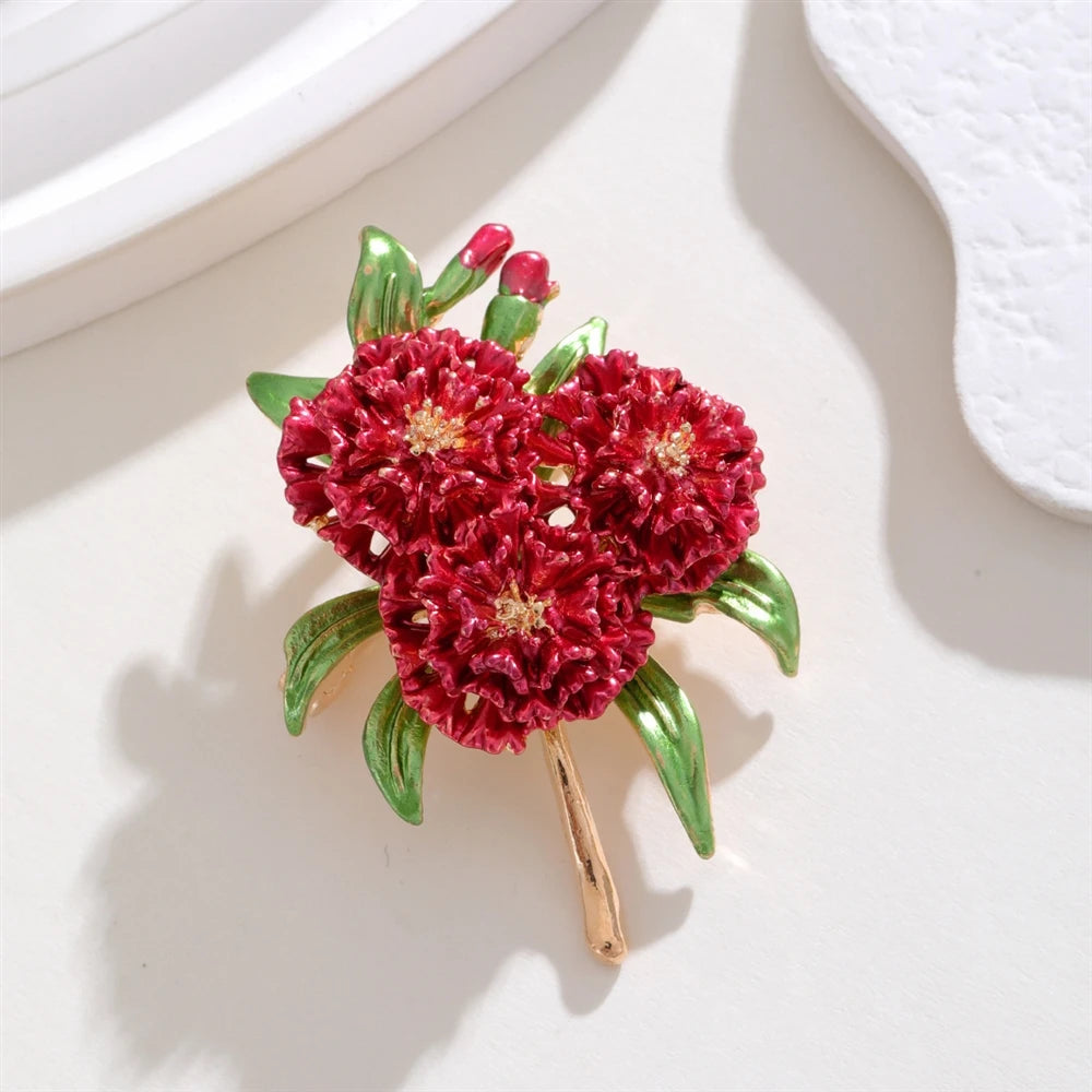 Fashion Flowers Sweet Elegant Brooches for Girls Elegant Floral Charms Pins Jewelry for Women Ladies Accessories Wholesale