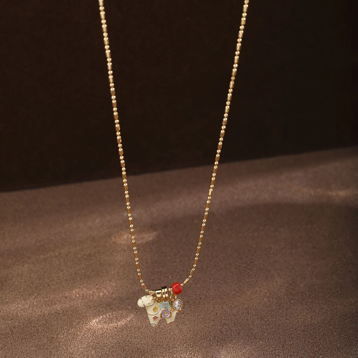 Women Minimalistic Chain Copper Zircon Necklace Factory Price Low MOQ in Stock Simple Fashion Jewelry for Female Causal Daily