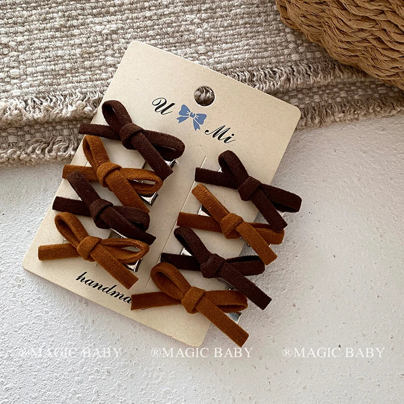 Fashion Simple Classic Bowknot Hair Clips for Baby Girls Cute Sweet Kawaii Alligators for Kids Child Hair Accessories in Stock
