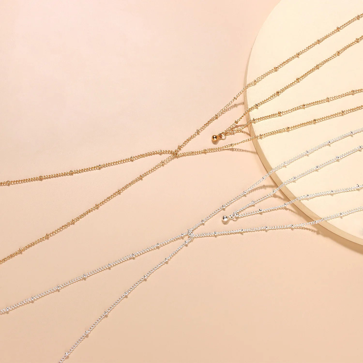 Fashion Link Simple Sweater Chain Necklaces for Girls Minimalistic Trendy Jewellry for Women Ladies Accessories Wholesale