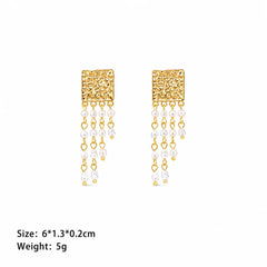 Women Freshwater Pearl S925 Silver 18k Gold-plated Drop Earring Elegant Glamorous Fashion Factory Price in Stock Daily Jewelry
