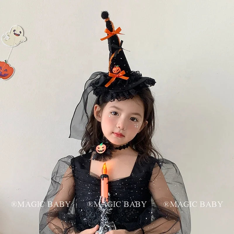 Halloween Headband for Kids Pumpkin  Skull  Spooky Cute Hairband Children Costume Party Hair Accessories Trick or Treat Fun Gift