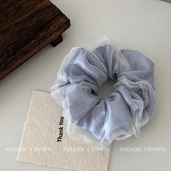 Brand New Elegant Solid Color Trendy Scrunchies Classic Ponytail Hair Ties for Women and Girls Sweet Hair Accessories