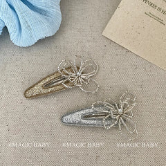 Simple Minimalistic Flower Hair Clips for Baby Girls Cute Elegant Snap Clips for Kids Children Hair Accessories in Stock