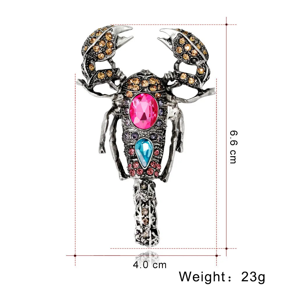 Fashion Animals Glitter Rhinestone Brooches for Girls Elegant New Design Pins Jewelry for Women Ladies Accessories Hot Sale