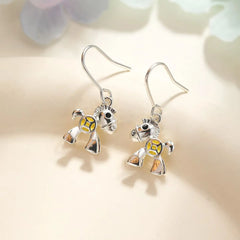 Sweet Fashion Trendy Animals Horses New Year Drop Earrings for Girls Elegant Dainty Jewelry for Women Ladies Accessories Chic