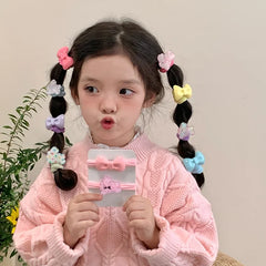 Cute Sweet Animals Bowknot Scrunchies Kawaii Classic Hair Ties for Baby Girls Kids and Teens Hair Accessories Stock
