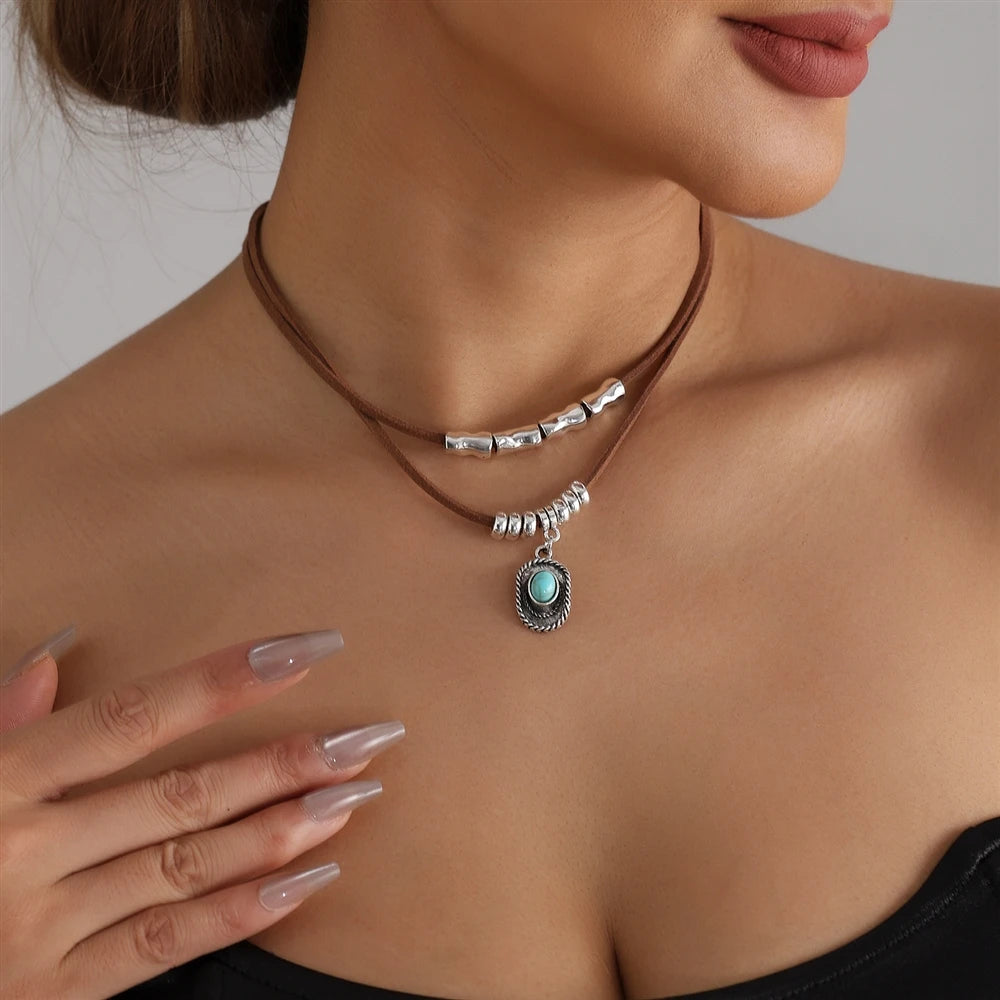 Fashion Drop Simple Sweet Elegant Layered Wearing Necklaces for Girls Dainty Jewelry for Women Ladies Accessories Wholesale