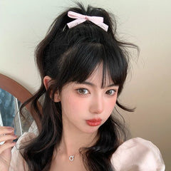 Sweet Cute Candy Solid Color Bowknot Hair Clips for Girls Princess Style Fashion Alligator for Women Ladies Hair Accessories