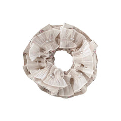 Hot Sale Imitation Pearl Flower Large Scrunchies Fashion Elegant Multibulk Direct Sale in Stock Hair Ties for Women Daily Office