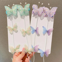 Sweet Cute Butterfly Fashion Hair Clips for Baby Girls Trendy Princess Alligator for Kids Children Hair Accessories in Stock