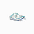 Blue / The opening is adjustable.