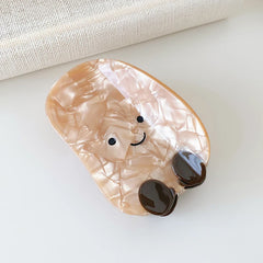 Cute Heart Shaped Smile Acetate Hair Claw Clips for Girls Sweet Fashion Trendy Haarspange for Women Ladies Hair Accessories