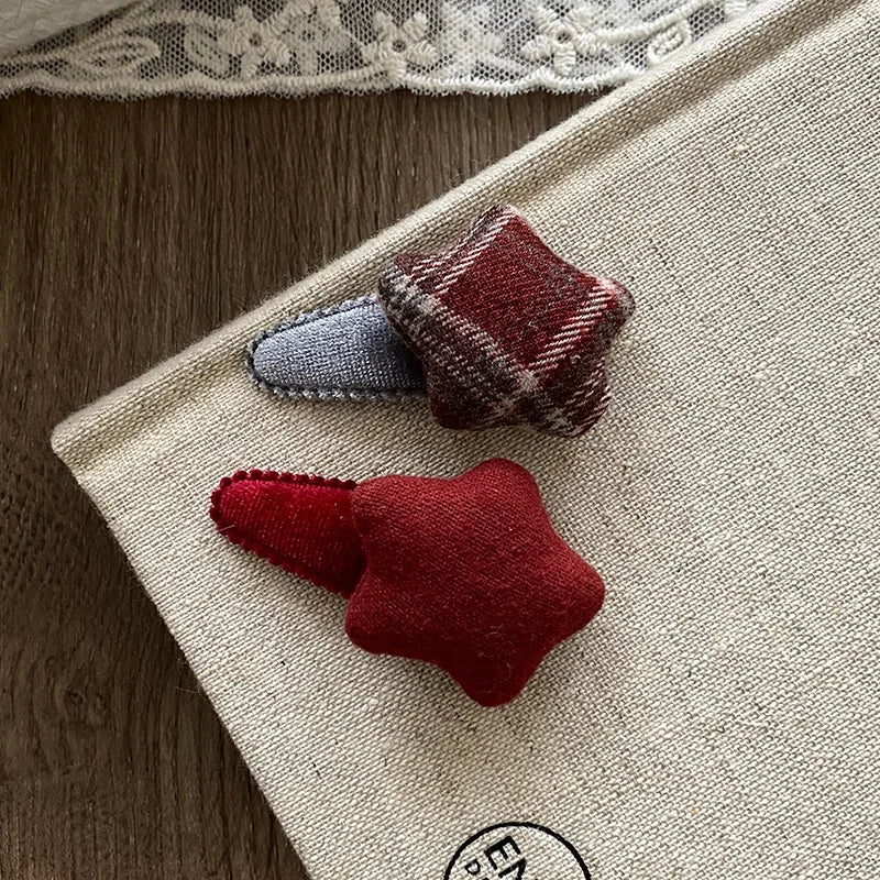 Fashion Star Elegant French Style Hair Clips for Baby Girls Sweet Cute Snap Clips for Kids Children Hair Accessories in Stock