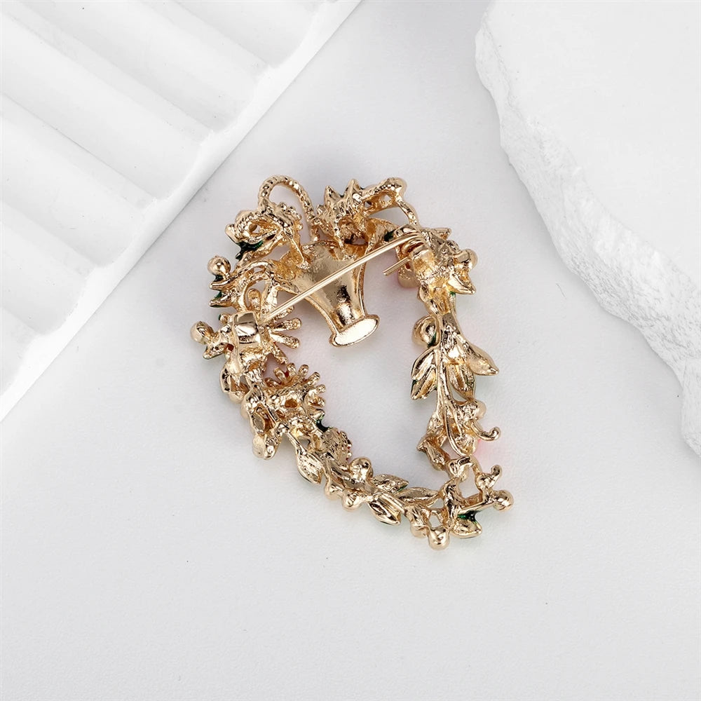 Fashion Sunflowers Sweet Trendy Brooches for Girls Elegant Glamorous Charms Pins Jewelry for Women Ladies Accessories Wholesale