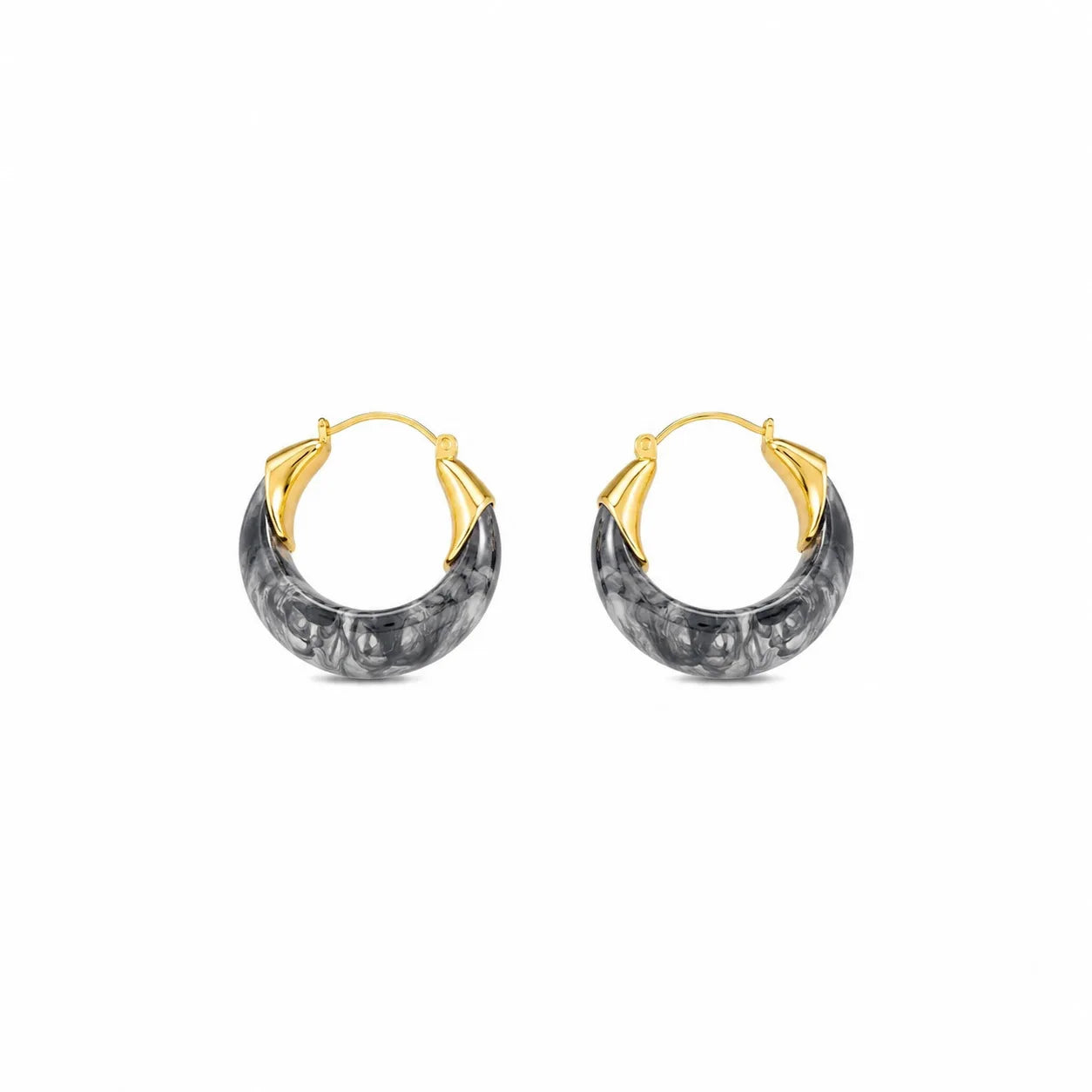 Fashion Resin Simple Hoop Earrings for Girls Sweet Elegant Jewelry for Women Ladies Wholesale China Manufacturer Low MOQ Bulk