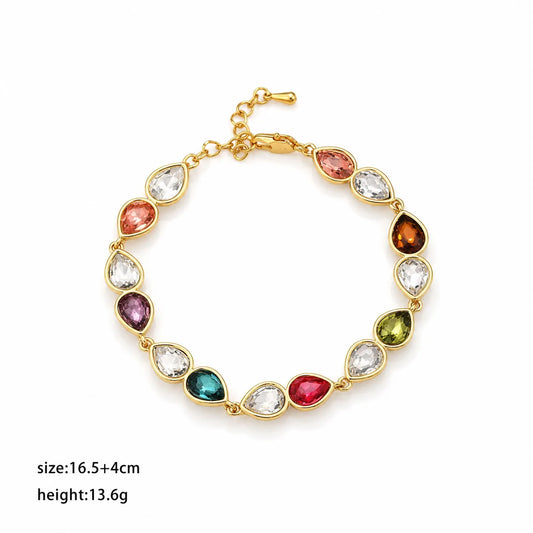 Fashion Glitter Crystal Bracelets for Girls Sweet Elegant Jewelry for Women Ladies Wholesale China Manufacturer Factory Bulk