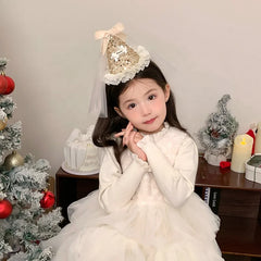 2025 Christmas Birthday Ribbon Bowknot Hair Clips for Baby Girls Sweet Cute Elegant Alligators for Kids Child Hair Accessories