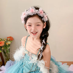 Flower Imitation Pearl Head Band for Baby Girls Sweet Cute Princess Hair Band for Kids Children Hair Accessories in Stock