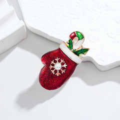 Fashion Cute Christmas Sweet Brooches for Girls Stylish Trendy Glamorous Pins Jewelry for Women Ladies Accessories Hot Sale