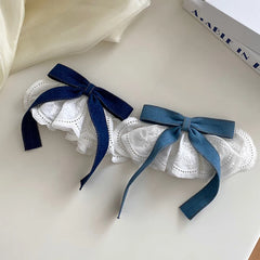 Classic Demin Bowknot Dress Hair Clips for Girls Simple Minimalistic Fashion Chic Barrettes for Women Ladies Hair Accessories
